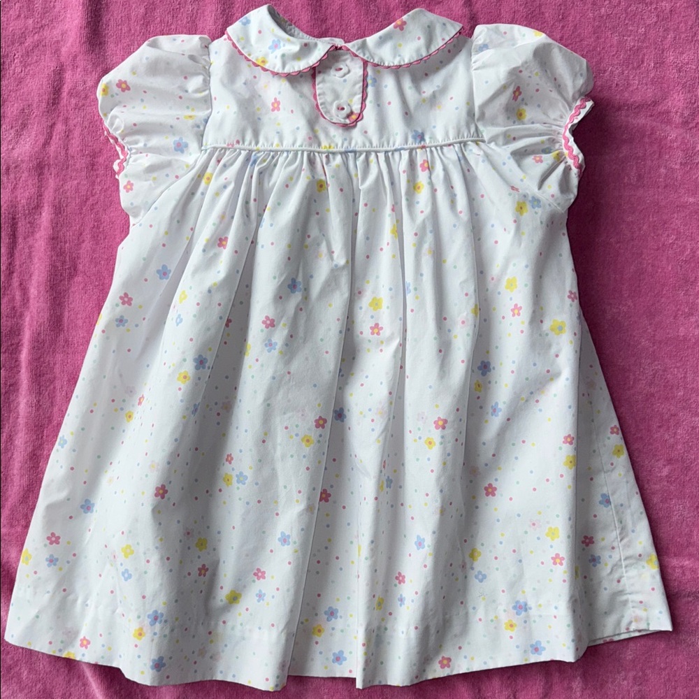 The Beaufort Bonnet Company collared dress with Lining, bow back and bloomers